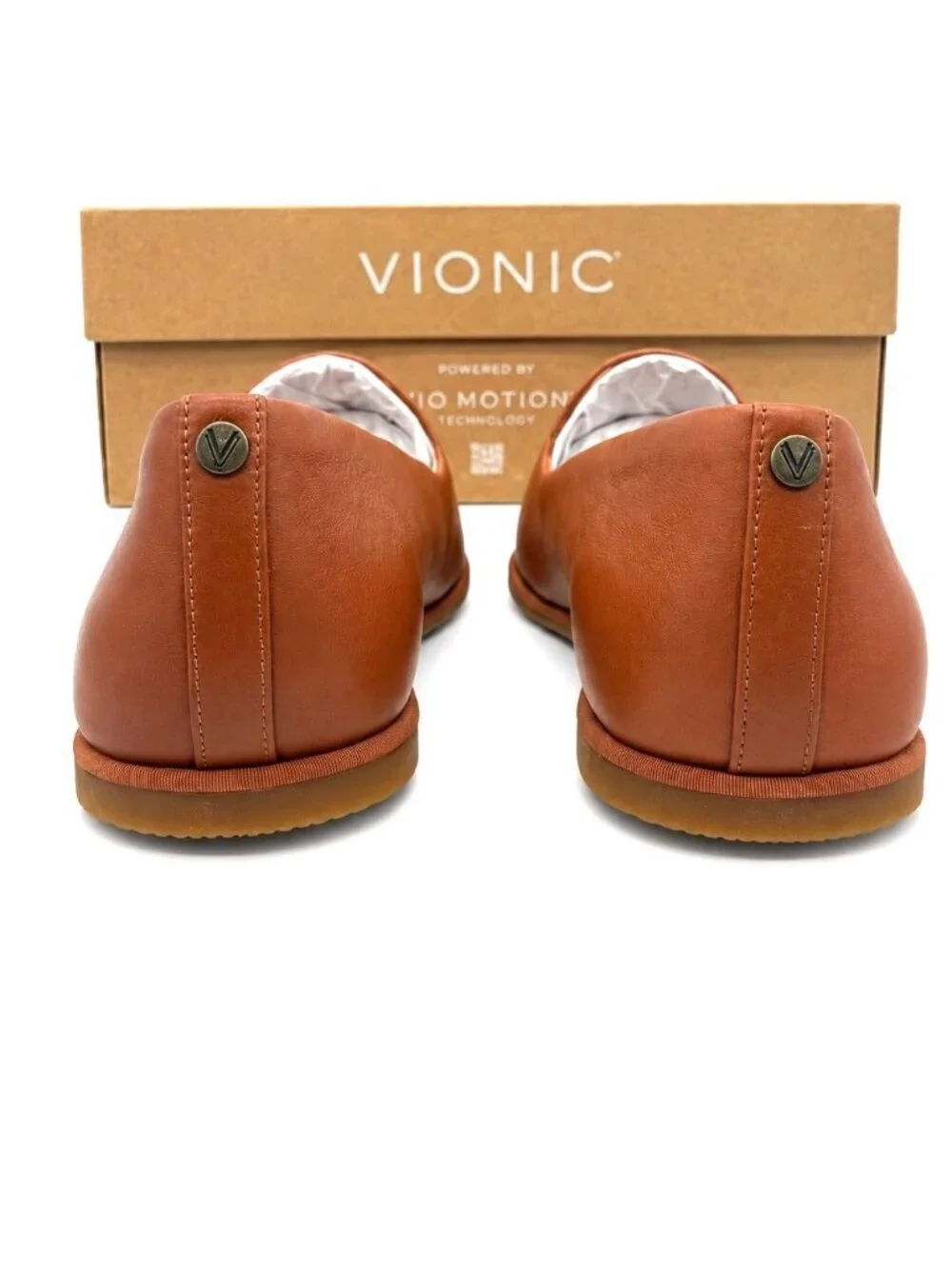 Vionic Willa 2.0 Tan Leather Loafer Flats Womens 10M Arch Support APMA